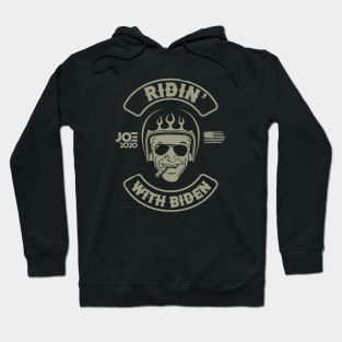 Ridin' With Biden American Motorcycle Rally Hoodie
